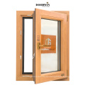 CE Standard Thermal Break Wood Color Tilt Turn Cheap Aluminum Windows